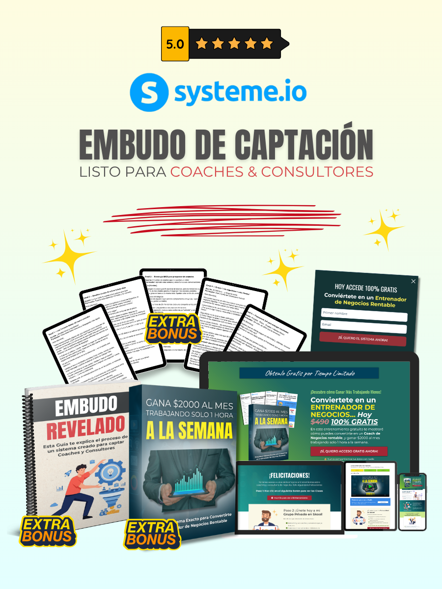 Embudo de Captación de Leads para Coaches y Consultores | Systeme.io