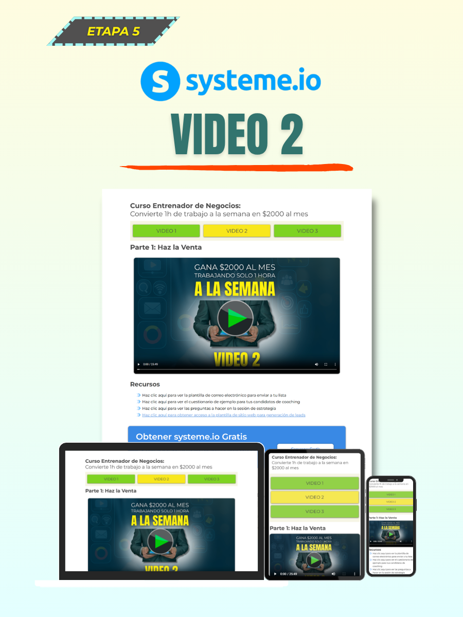 Embudo de Captación de Leads para Coaches y Consultores | Systeme.io - Imagen 5
