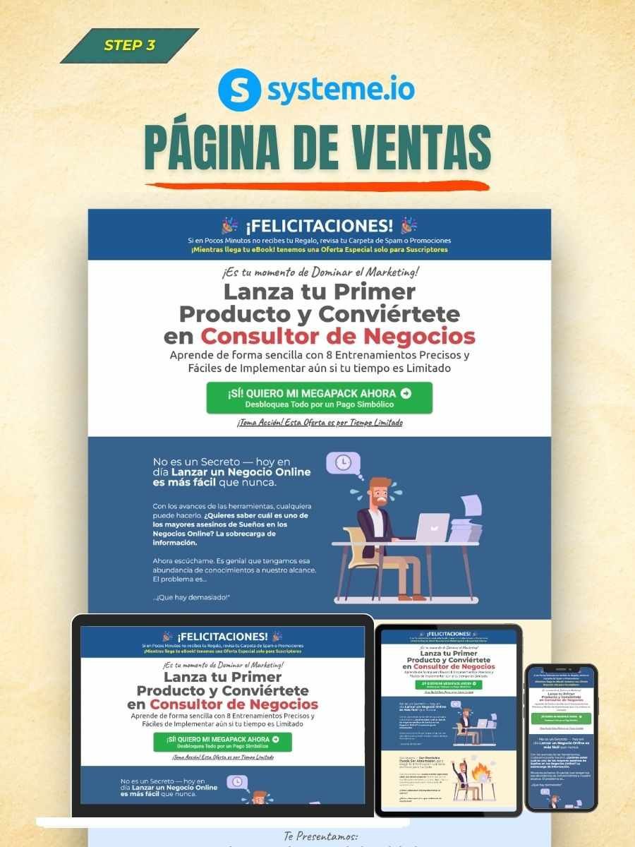 Embudo de Ventas Tripwire de Systeme.io #2 | Incluye 8 Cursos PLR de Marketing & Negocios - Imagen 3