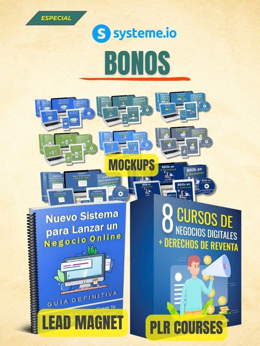 Embudo de Ventas Tripwire de Systeme.io #2 | Incluye 8 Cursos PLR de Marketing & Negocios - Imagen 7
